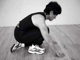 Kneeling Calf Stretch